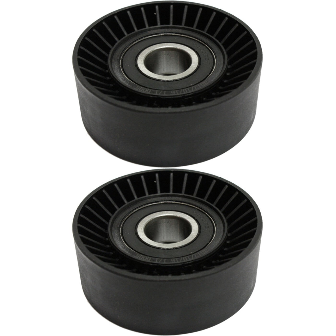 Set of 2 Accessory Belt Idler Pulleys for BMW 745 760 645 525 325 330 530