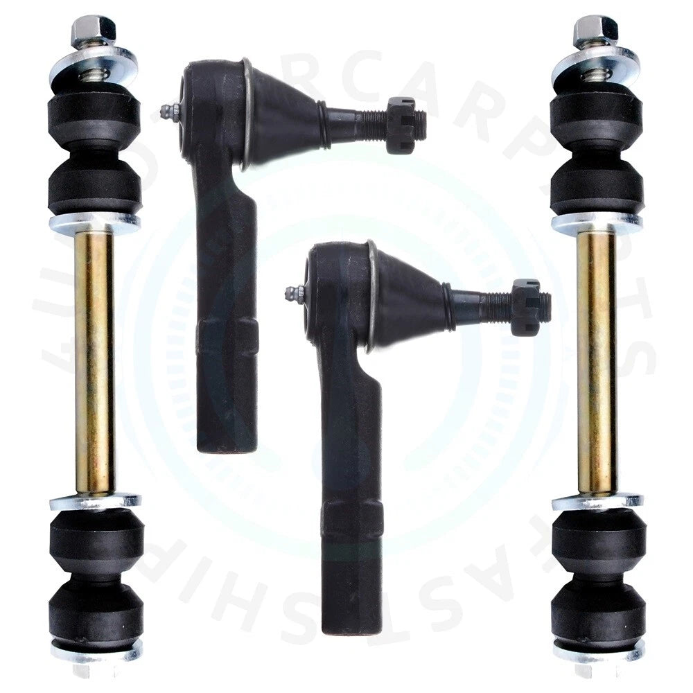 Set of 4 Front Outer Tie Rod Ends for Chevrolet Silverado 1500 (2007–2013)