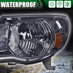 Smoke Lens Chrome Headlight Assembly for Toyota Tacoma (2005–2011)