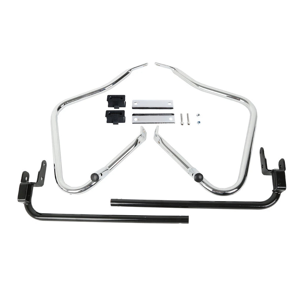 Saddlebag Bracket Guard Crash Bars for Harley Touring Street Glide FLHX (2014–2024)