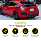 Set of 4 Mud Flaps Guards for Honda Civic Hatchback (2017–2021)