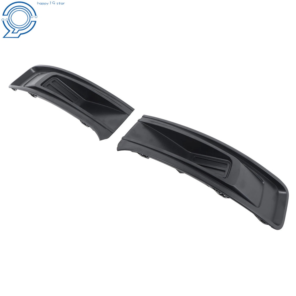 Set of 2 Front Fog Light Covers Matte Black for Ford Flex (2013-2019)