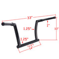 10" Rise Ape Hanger Handlebar for Harley FLTRX FLTRXS FLTRU (2015–2020)