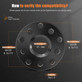 2X 20mm Hubcentric Wheel Spacers 5x100 & 5x112 for Volkswagen Beetle Audi