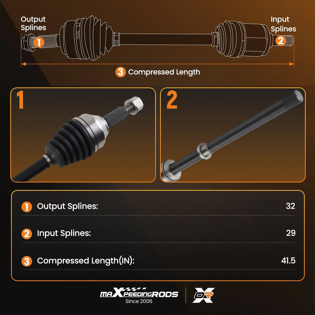 4WD CV Axle Assembly for Nissan Pathfinder (2013–2019)