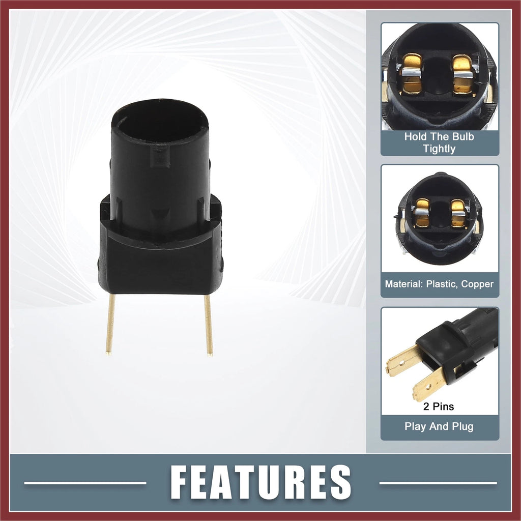 2X Side Repeater Indicator Light Bulb Socket 161949111 for VW 