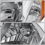 Chrome Amber Signal Headlight for Subaru Forester (2009–2013)