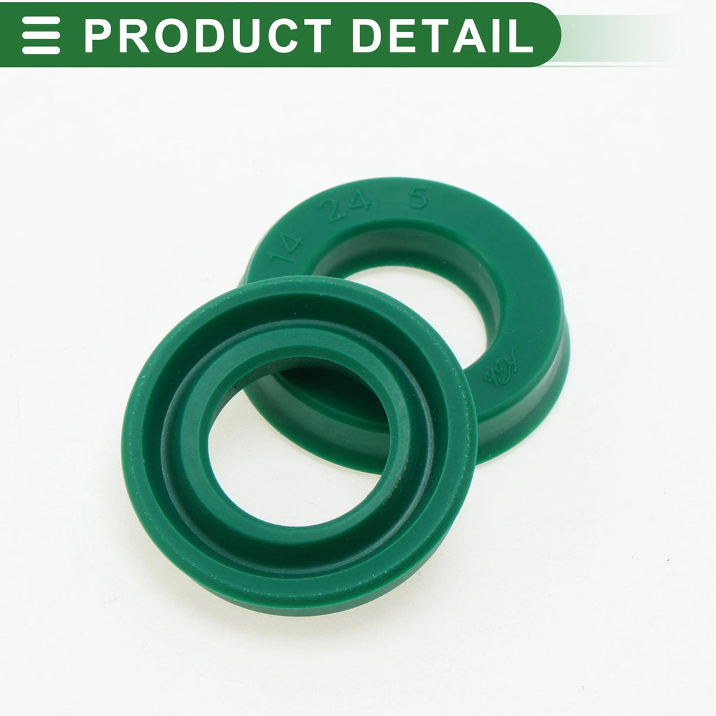 Set of 5 Oil Seal Ring 14x24x5mm for Rotary Shaft (TPU, High Pressure)