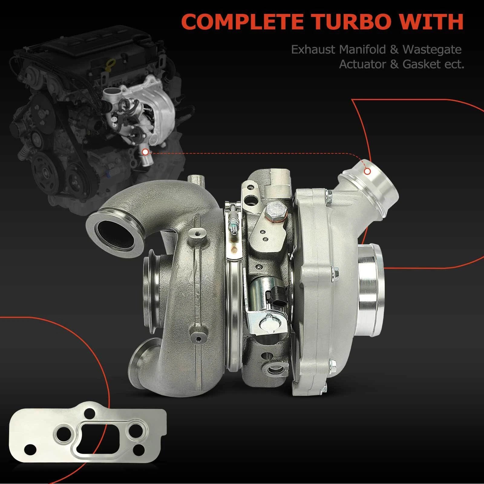 Turbocharger for Ford F-250 F-550 Super Duty F-650 F-750 (2011–2023)