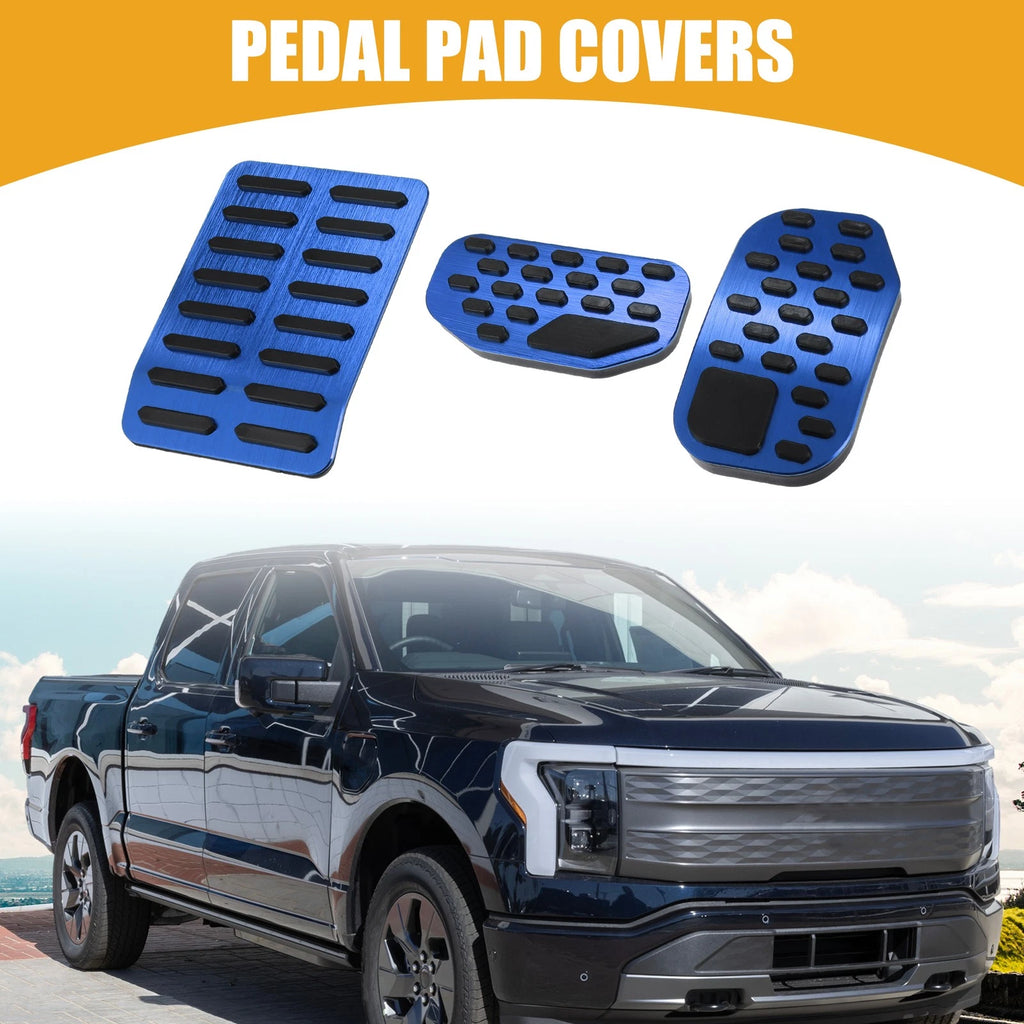 Set of 2 Brake Gas Accelerator Pedal Pads for Ford F-150 (2021–2023)