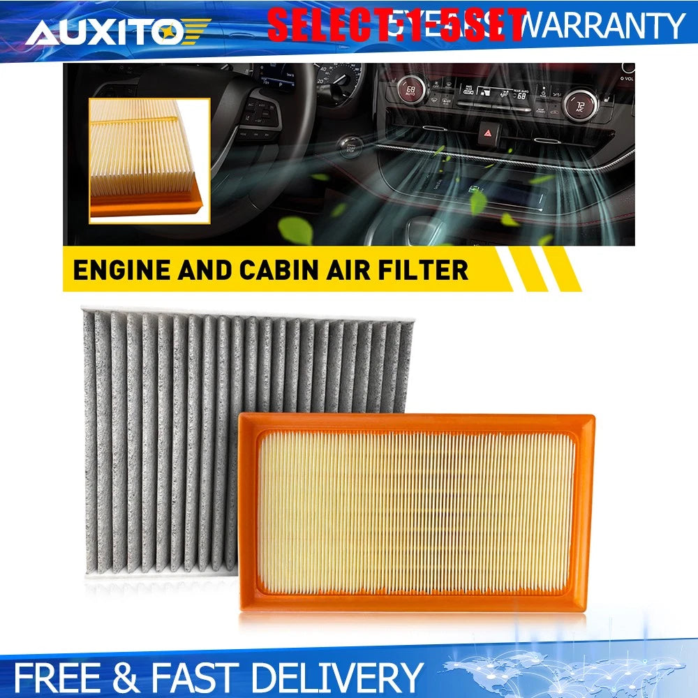 Set of 2 Engine & Cabin Air Filters for Lexus ES250 ES300H (2019–2024)