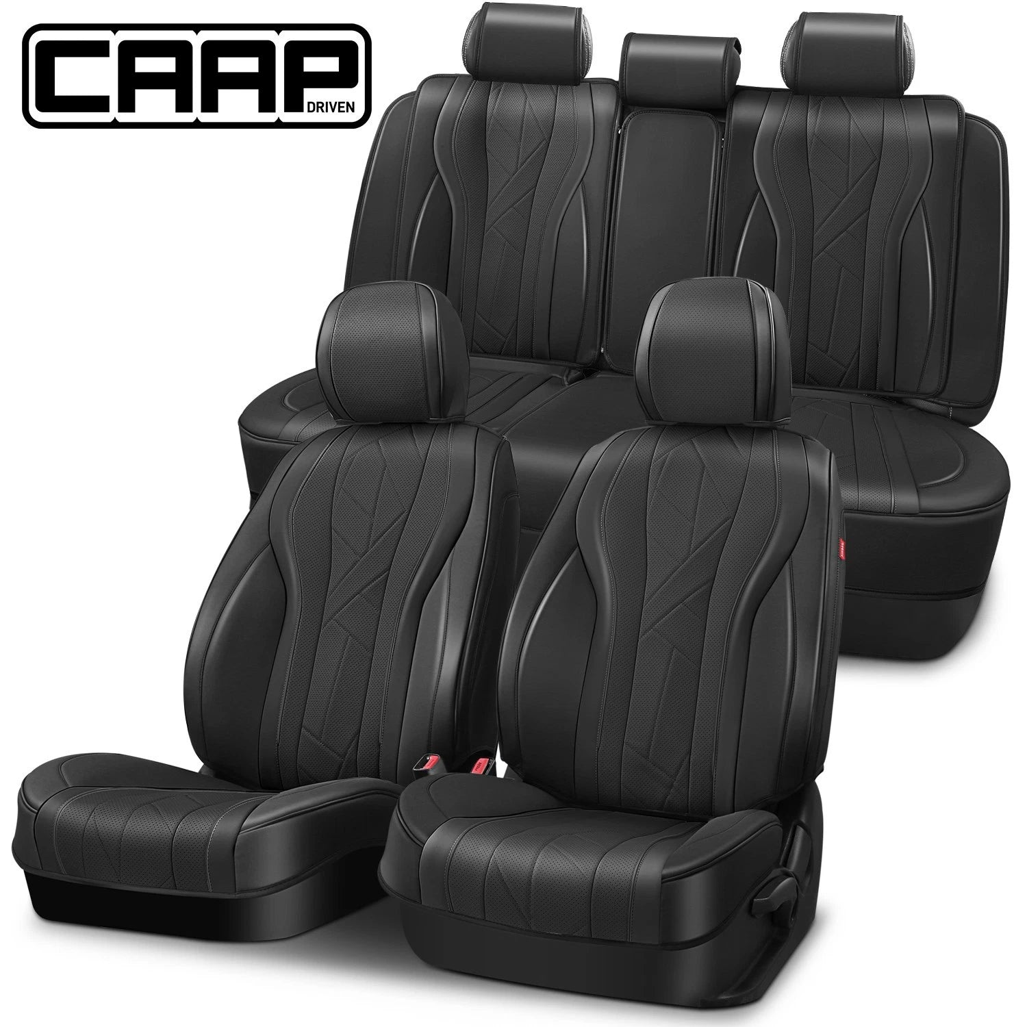Set of 4 Universal Touring Series Seat Covers for Car SUV Black