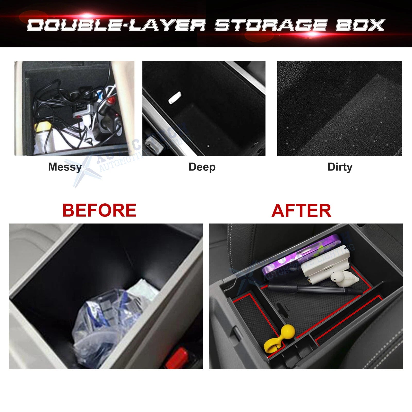 Armrest Coin Storage Organizer for Hyundai Sonata N-Line/Limited (2020-2025)