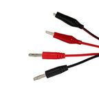DC Power Test Cable 60cm Rated 10A with Clip Terminations