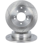 Rear Drilled & Slotted Brake Rotors for Hyundai Sonata (2014–2015) Kia Optima (2014–2015)