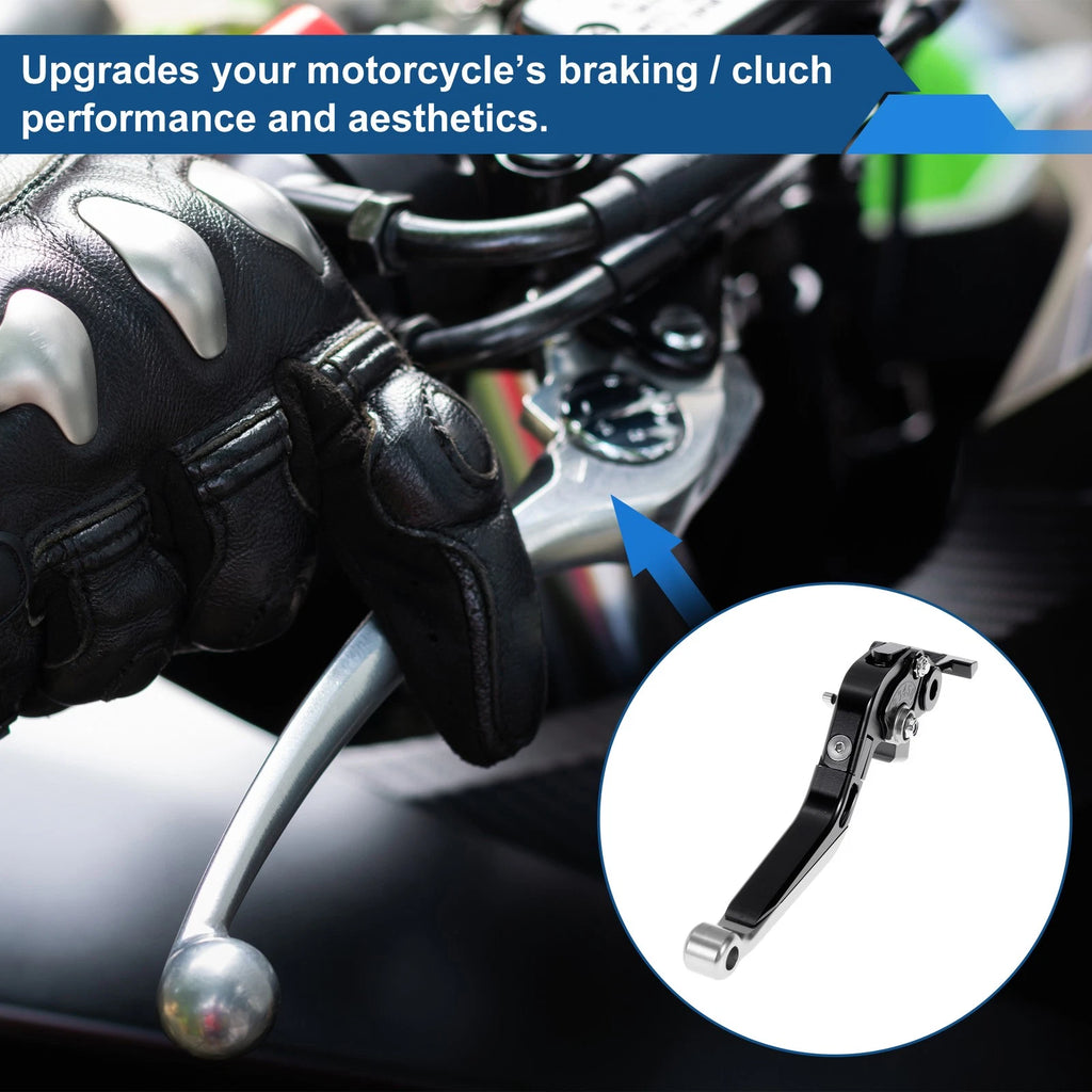 Adjustable Brake Clutch Levers for Honda X11 (2000–2001) Black Silver Tone