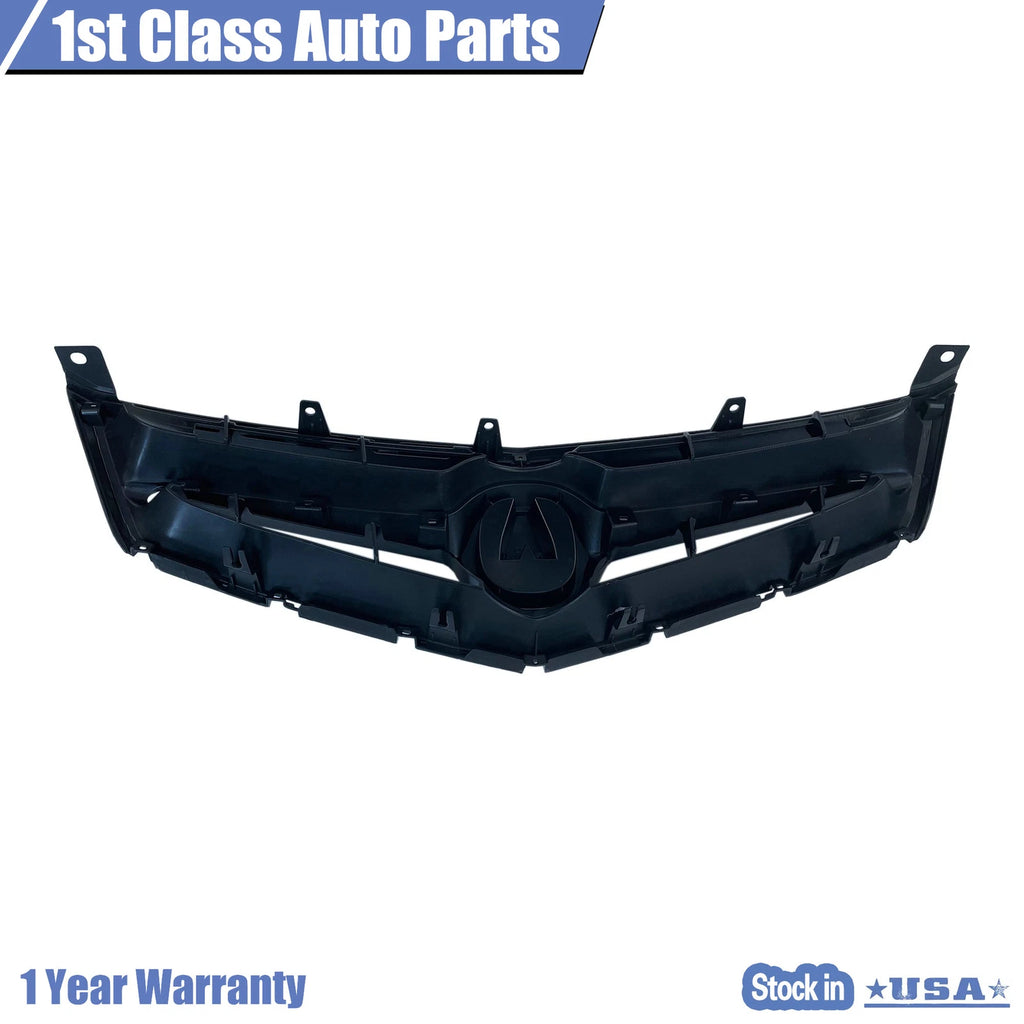 Front Bumper Grille Gloss Black for Acura TSX (2006-2008)