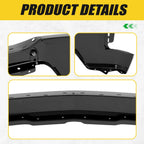 Front Bumper Face Bar for Chevrolet Silverado 1500 (2019-2022) Steel Black