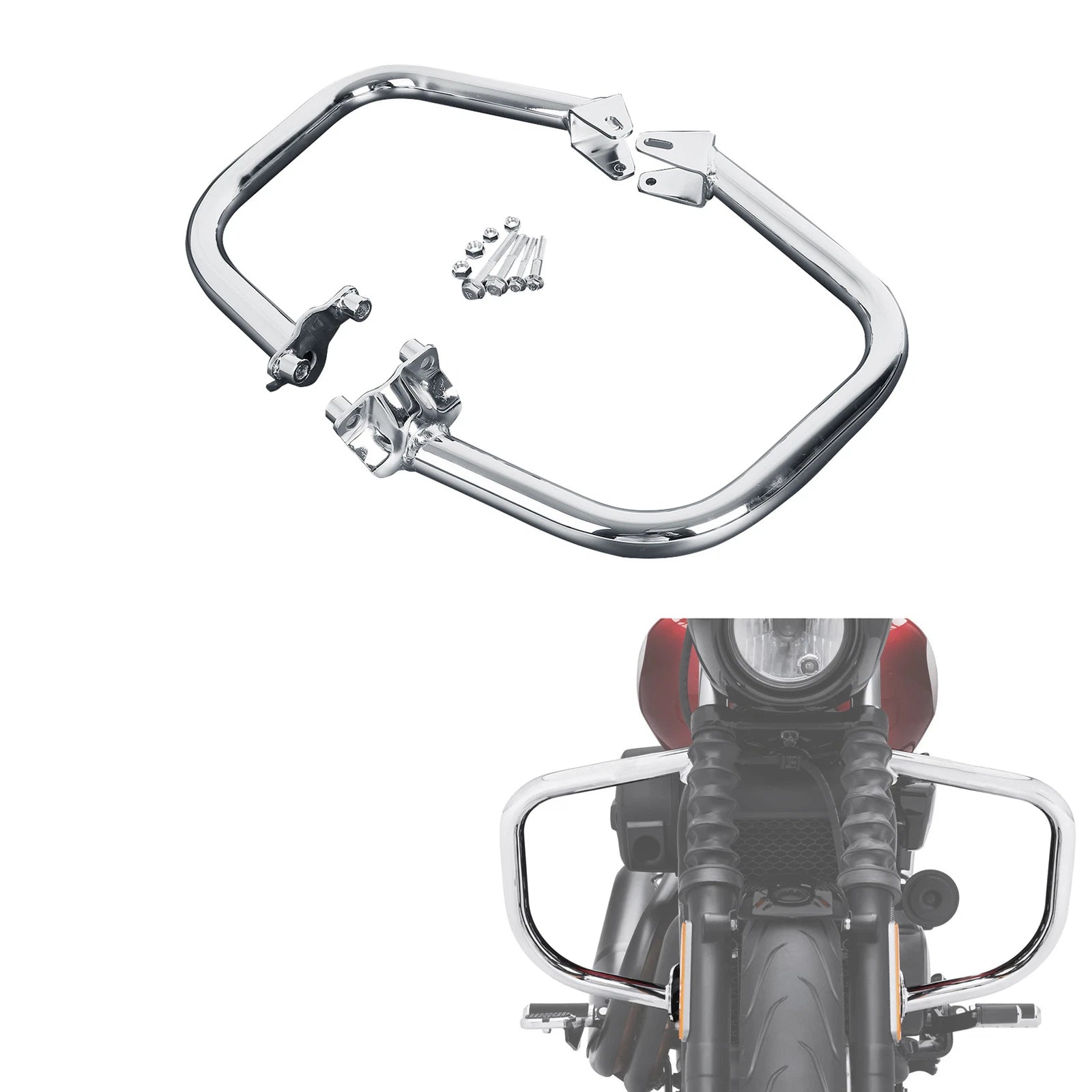 Chrome Engine Guard Crash Bar for Harley Street XG750 XG500 (2015–2020)
