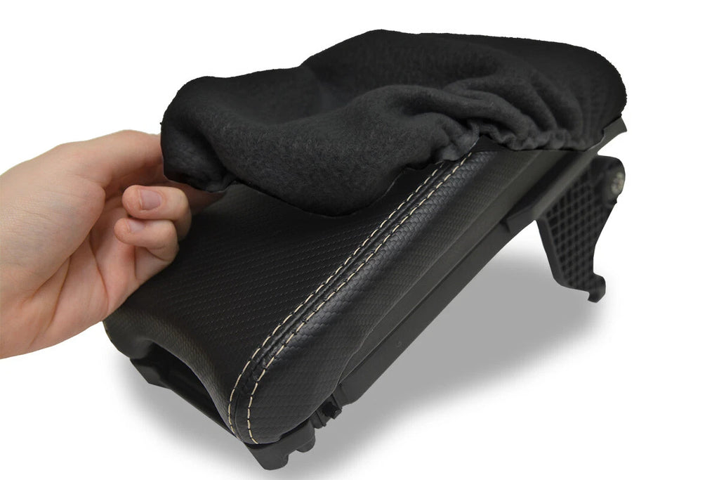 Fleece Console Lid Armrest Cover for Honda Civic (2016–2020) Black