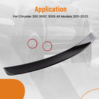 ABS Trunk Lip Spoiler for Chrysler 300 300C 300S (2011-2023) Gloss Black