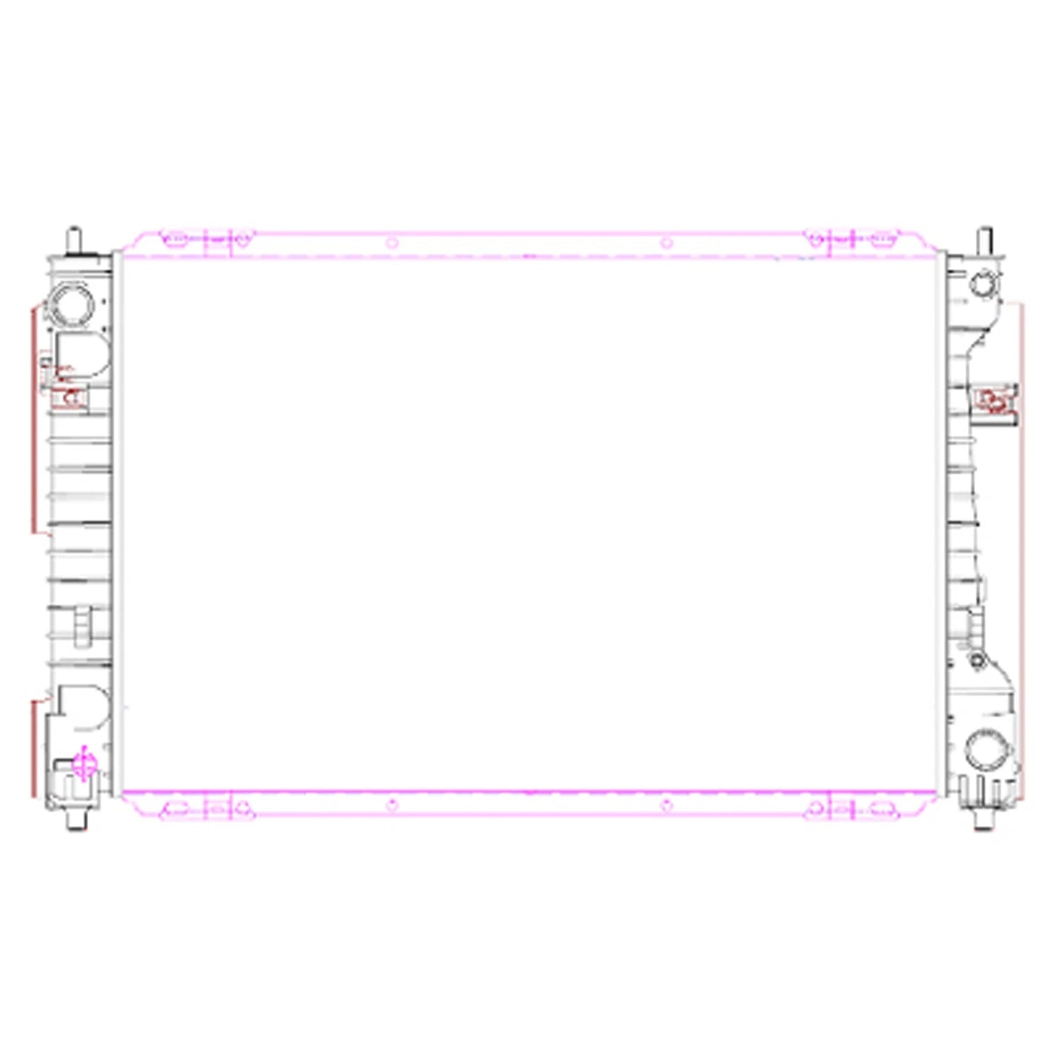 Replacement Plastic/Aluminum Radiator (See compatibility Chart)