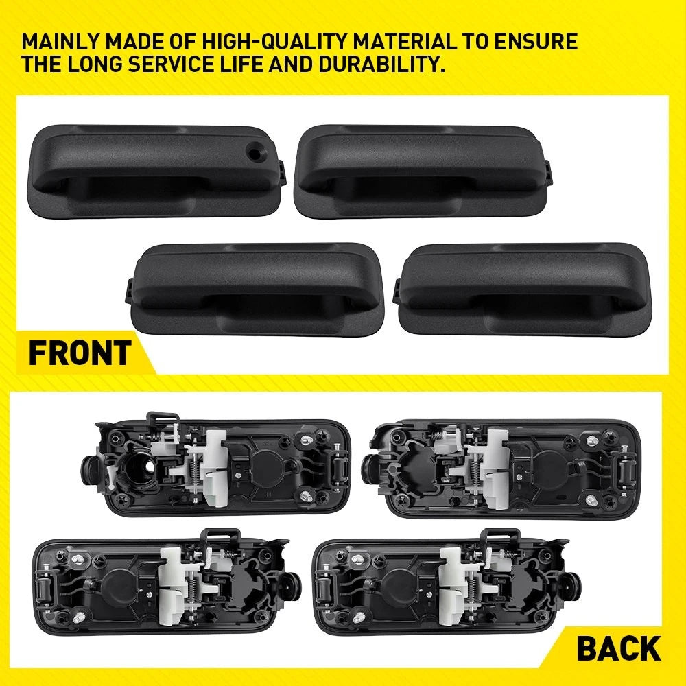 Set of 2 Exterior Door Handles for Ford F-150 XLT (2015–2020)