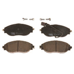 Front Brake Kit 340mm Disc Rotors & TRW Pro Low-Met Pads for VW S3, CC, GTI, Jetta