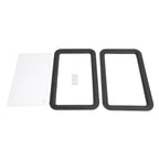 Black RV Entry Door Window for RV Camper
