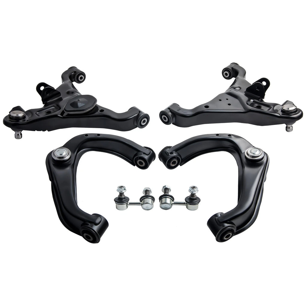Set of 6 Front Upper Lower Control Arm Sway Bar Links for Nissan Frontier (2005–2018)