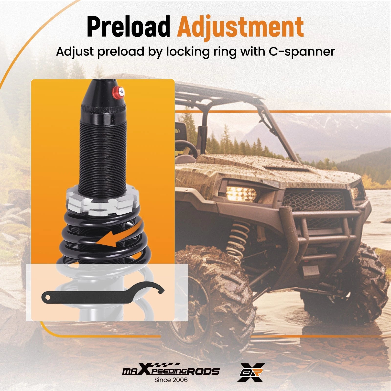 Front Coil-Over Shock for Can-Am Outlander 1000 & Renegade 500 (2012–2018)