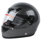 Carbon Fiber Black DOT Flip Up Full Face Motorcycle Helmet S M L XL