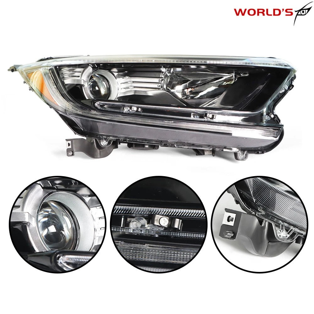 Headlight Halogen Black Housing for Honda CR-V (2017–2022)