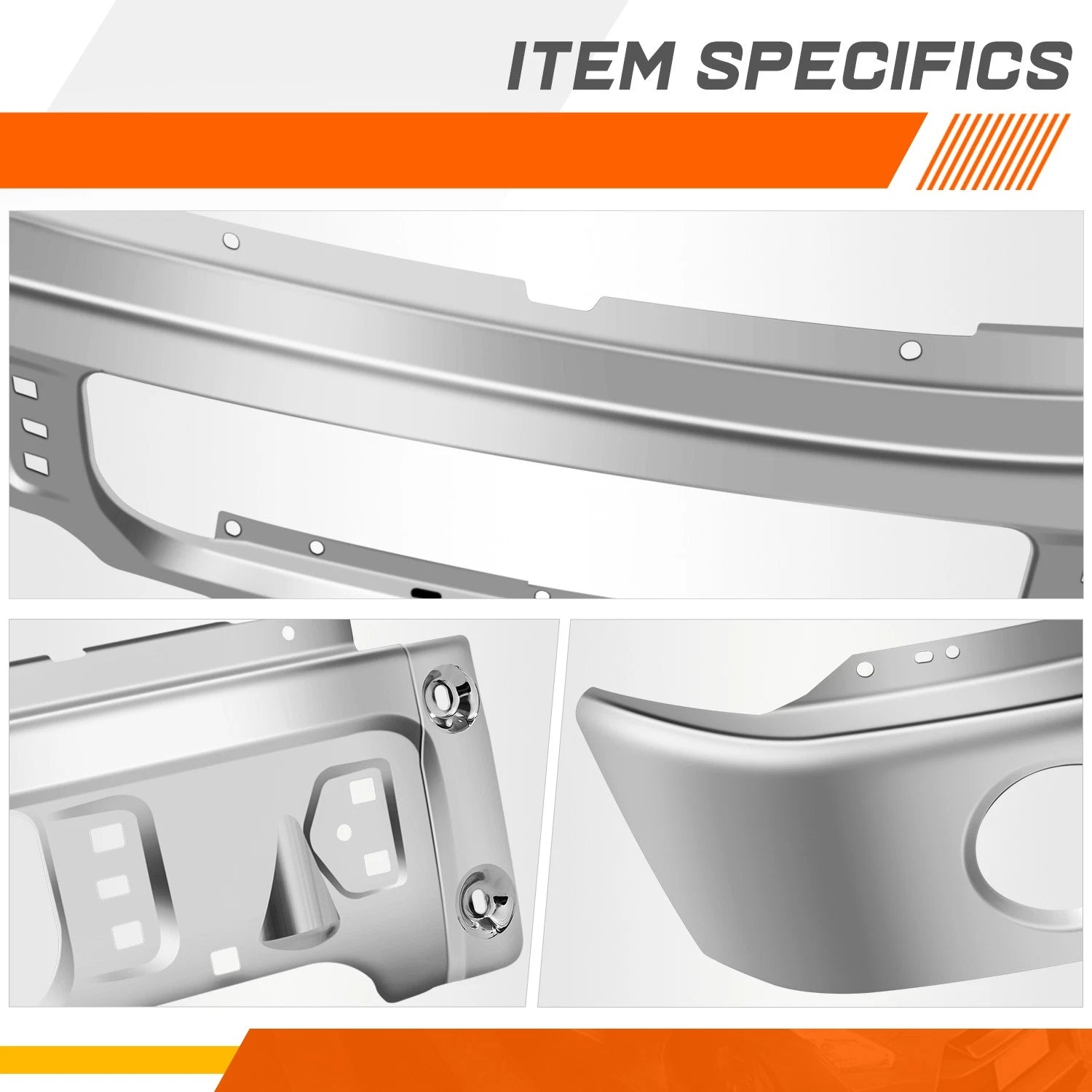 Polished Chrome Steel Front Bumper Face Bar for Ford F-150 (2009–2014)