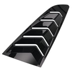 Gloss Black Painted Side Window Louvers for Ford Mustang Coupe (2015-2022)