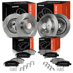 Front & Rear Disc Brake Rotors & Ceramic Pads for Infiniti G35 (2003–2005)