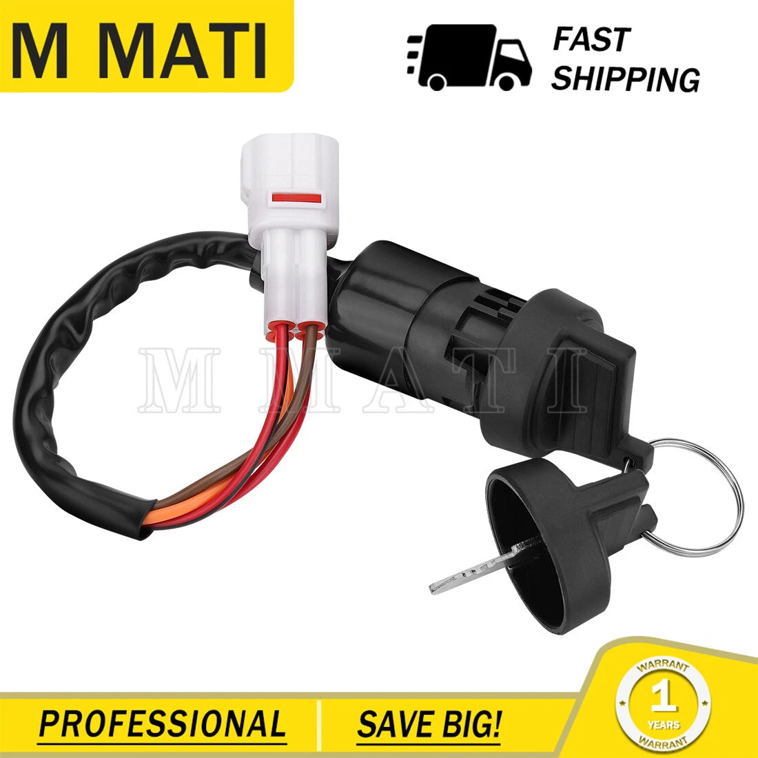 Ignition Switch for Yamaha Grizzly 300 YFM300 YFM300G (2012–2013)