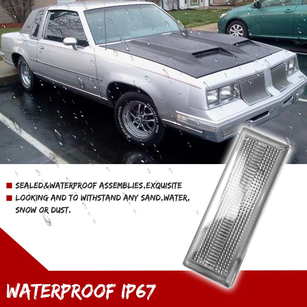 Clear Side Marker Parking Light Lenses for Cutlass 2 Door (1981–1988)