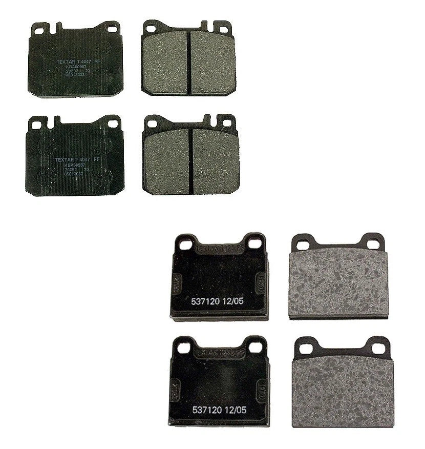 Set of 4 Textar Brake Pads for Benz W211 W108 W123 W116 R107 C107