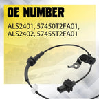 ABS Wheel Speed Sensor for Honda Accord (2013–2017) Front Left Right 57455T2FA01 V