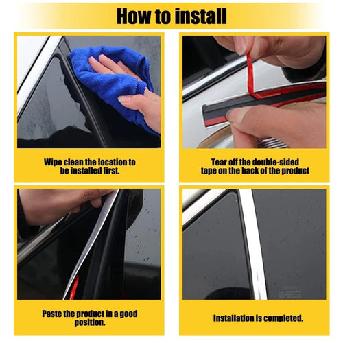 1 Inch x 16 FT Universal Chrome Moulding Trim for Car (Universal)