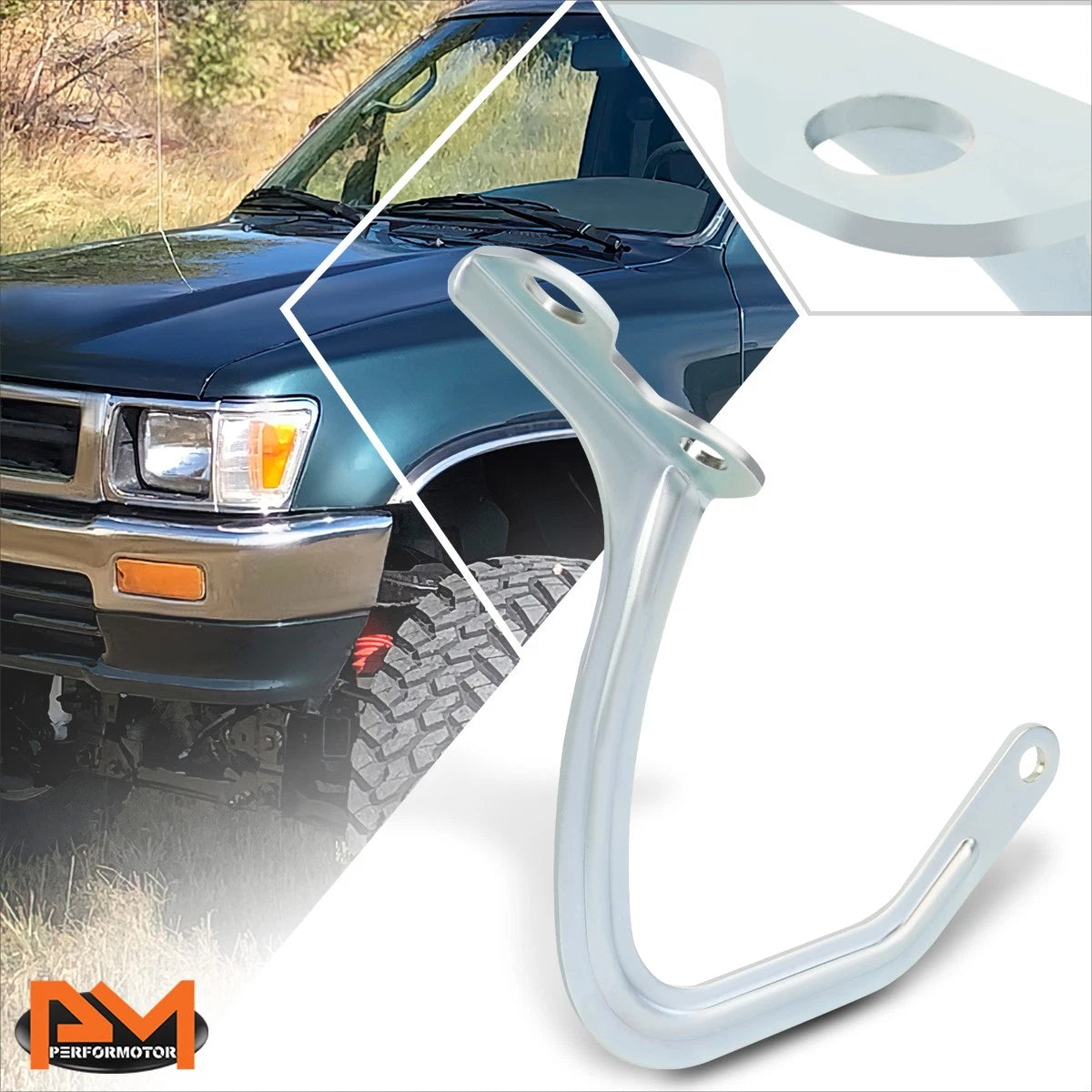Passenger Side Steel Engine Hood Hinge for Toyota Pickup/4Runner (1989–1995)