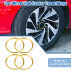 Wheel Hub Center Cover Rings for Honda Civic 2016-2021 Gold Tone (Set of 4)