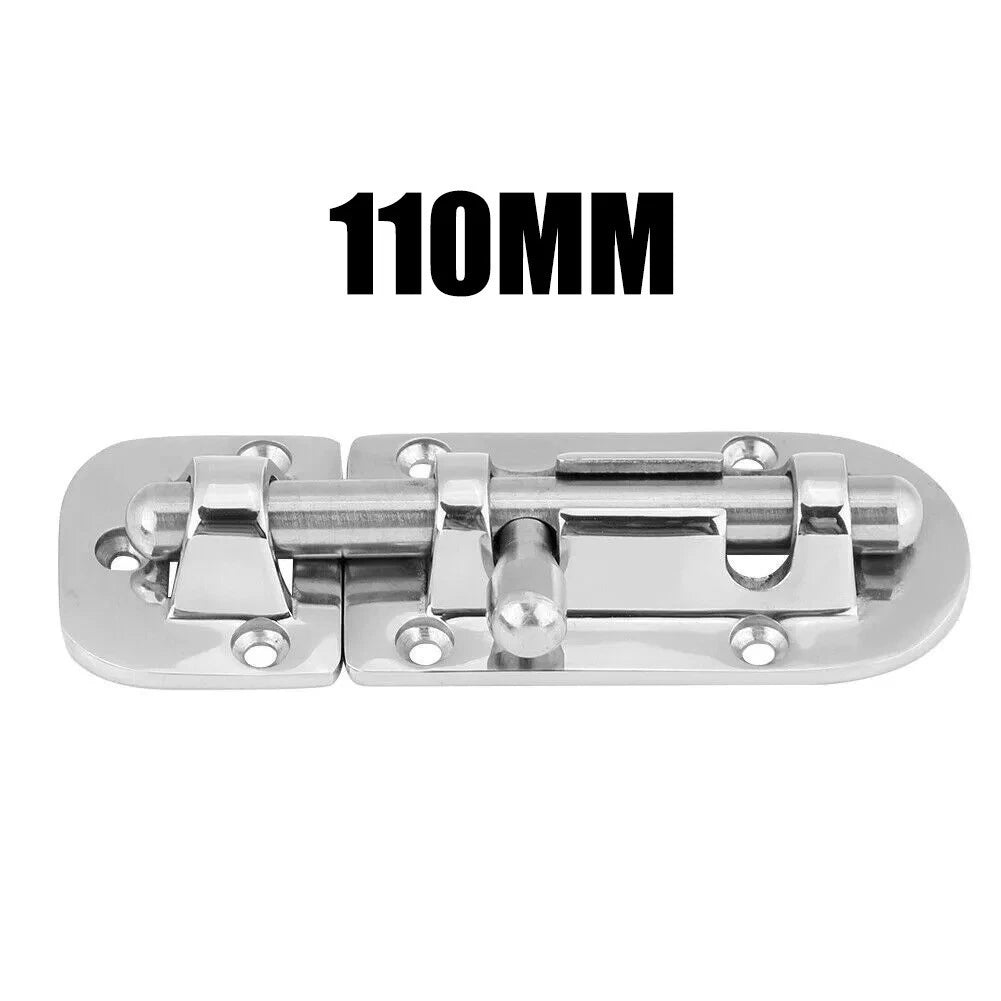 Stainless Steel Door Lock Latch Slide Bolt Clasp for Marine Use (110mm)