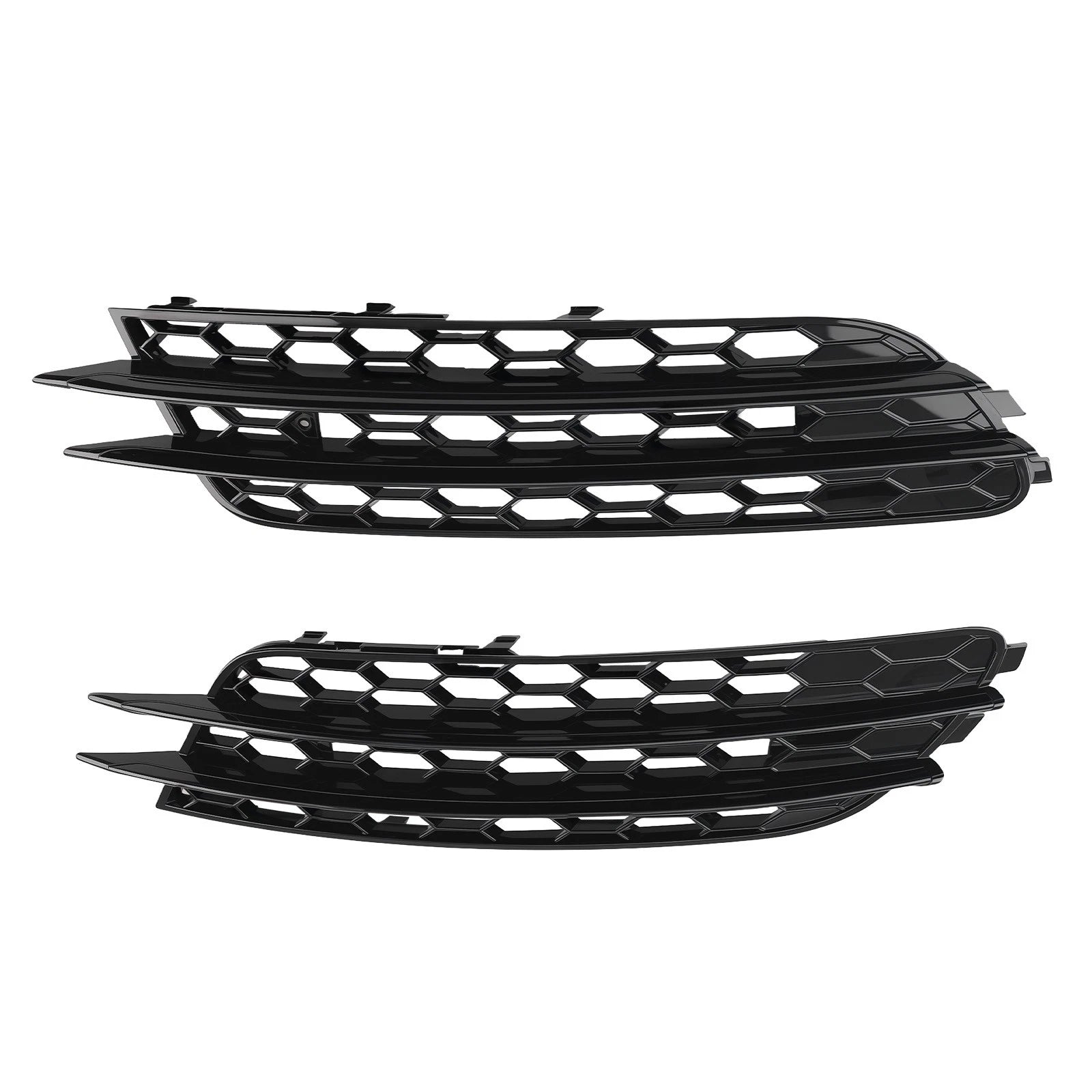 2X Front Bumper Fog Grille Bezel for Audi A6 C7 (2012-2015)