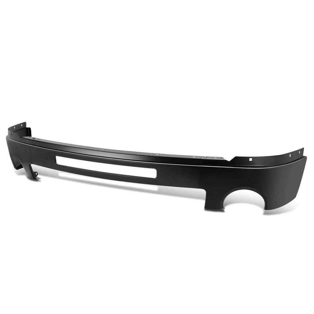 Front Bumper Face Bar for GMC Sierra 1500 (2007–2013) - Painted Black, Fog Light Holes