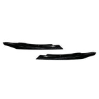 Black ABS Front Lip Spoiler Fins for Mercedes Benz A-Class (2016-2018)