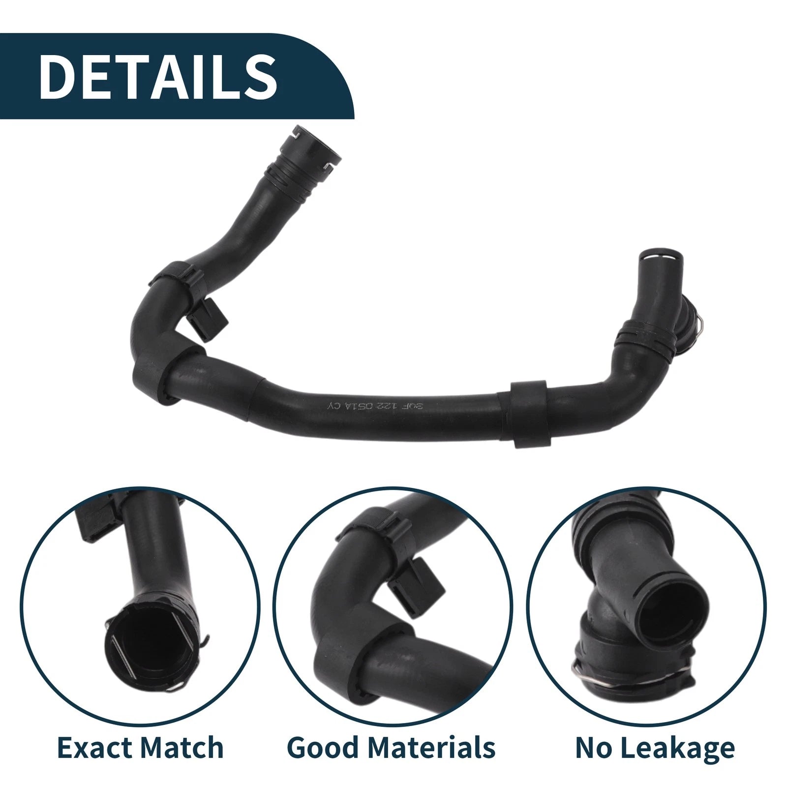Radiator Hose Water Pipes for Volkswagen Atlas 2.0L (2018–2023) 3QF122051A