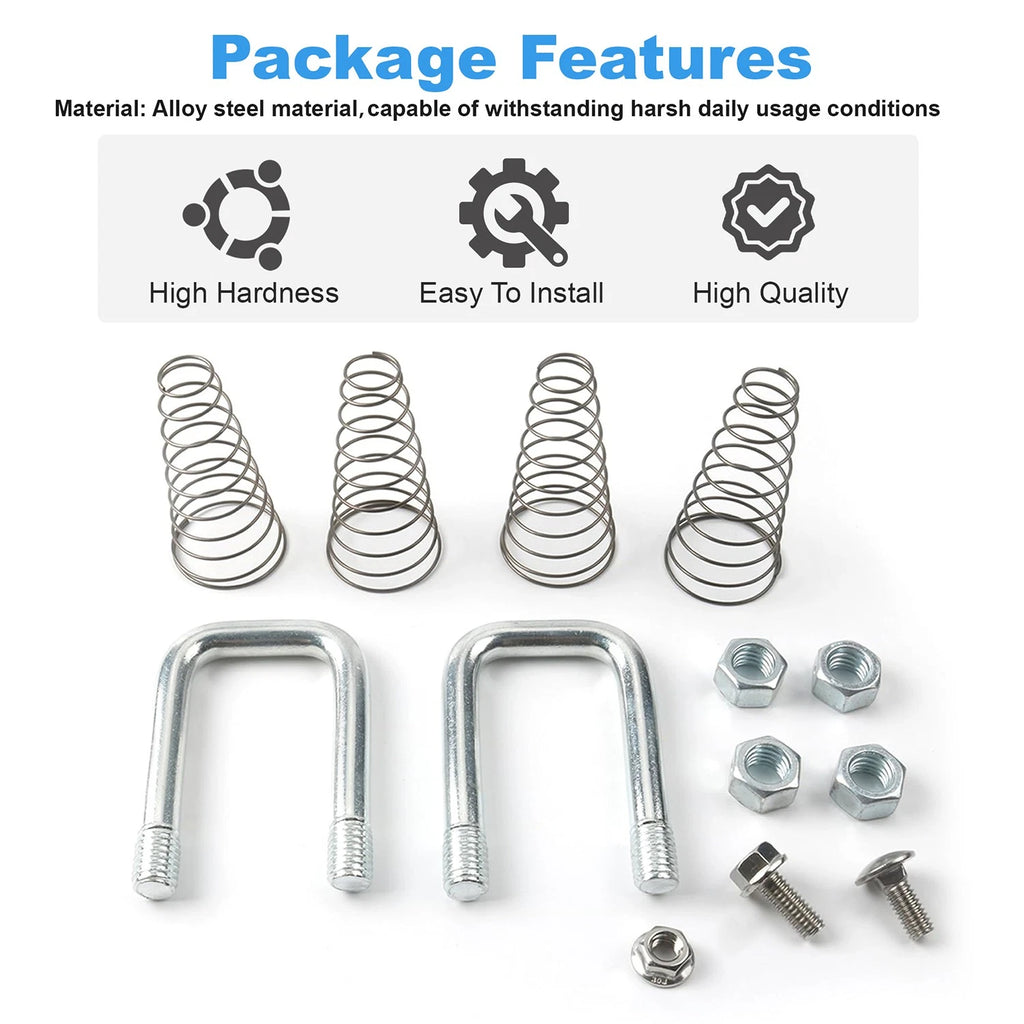 Replacement Safety Chain U-Bolt Kit for B&W Hitches Gooseneck (190021600)