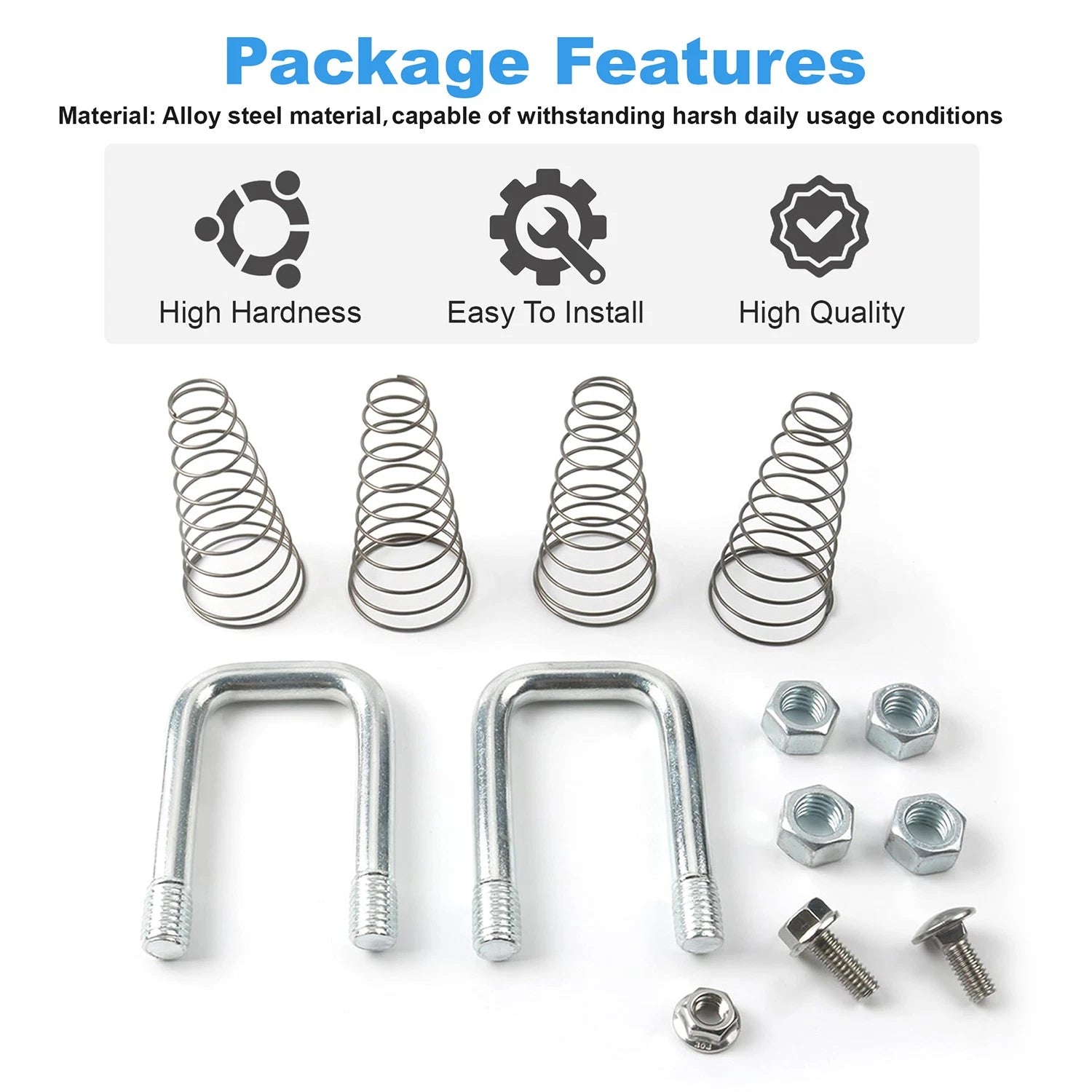 Replacement Safety Chain U-Bolt Kit for B&W Hitches Gooseneck (190021600)
